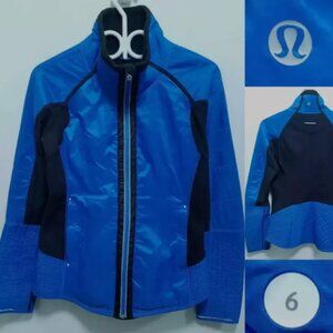 Lululemon Beaming Blue Jacket 6 Small Women's Sweater Run Black Bundle Up